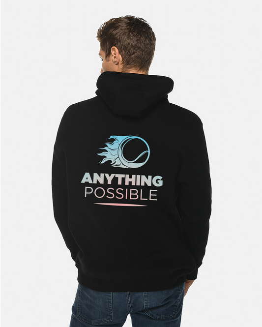 AP Tennis Fire Tennis Ball Hoodie - Black