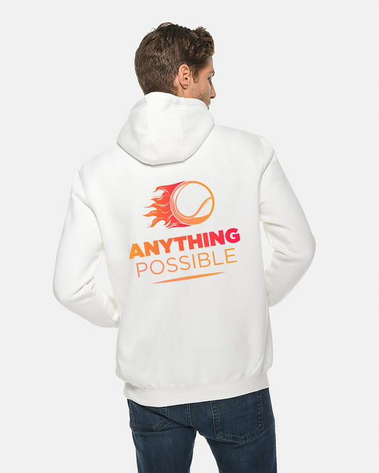 AP Tennis Fire Tennis Ball Hoodie - White